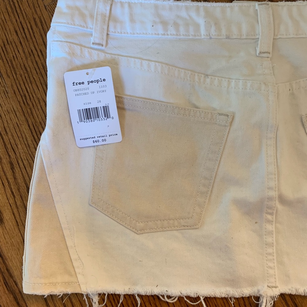 NWT free people patched up mini skirt - Picture 4 of 8